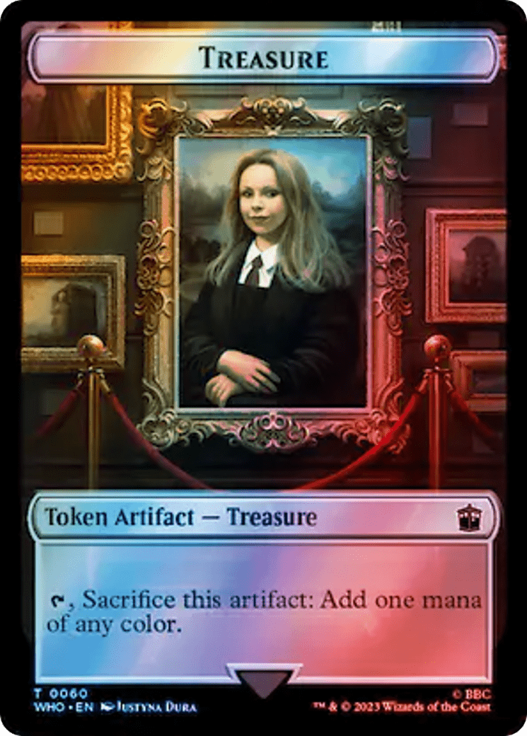 Fish // Treasure (0060) Double-Sided Token (Surge Foil) [Doctor Who Tokens] MTG Single Magic: The Gathering  | Multizone: Comics And Games