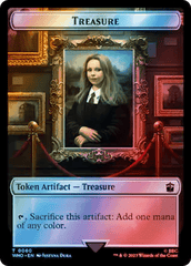 Fish // Treasure (0060) Double-Sided Token (Surge Foil) [Doctor Who Tokens] MTG Single Magic: The Gathering  | Multizone: Comics And Games