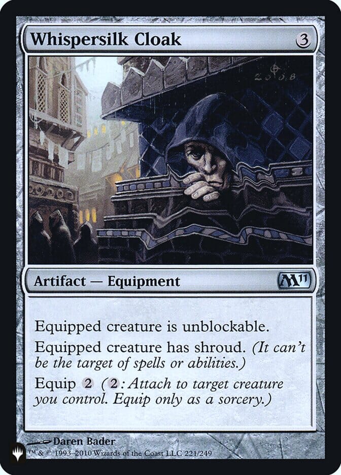 Whispersilk Cloak [Secret Lair: Heads I Win, Tails You Lose] MTG Single Magic: The Gathering  | Multizone: Comics And Games