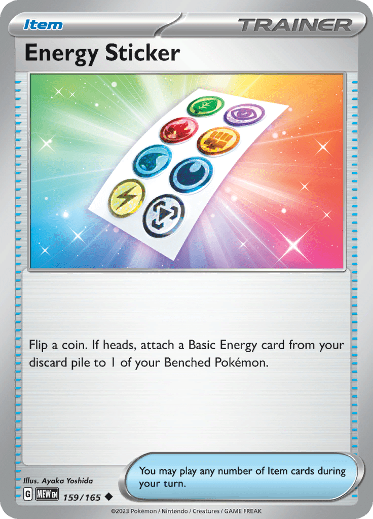 Energy Sticker (159/165) [Scarlet & Violet 151] Pokemon Single Pokémon  | Multizone: Comics And Games