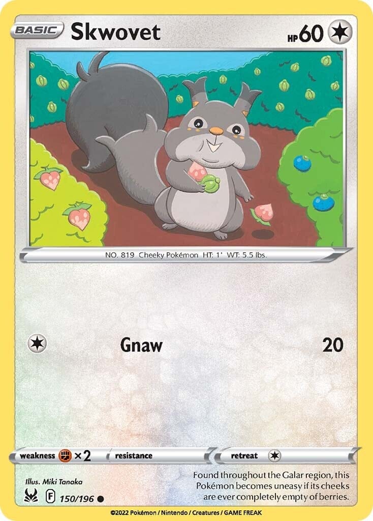 Skwovet (150/196) [Sword & Shield: Lost Origin] Pokemon Single Pokémon  | Multizone: Comics And Games