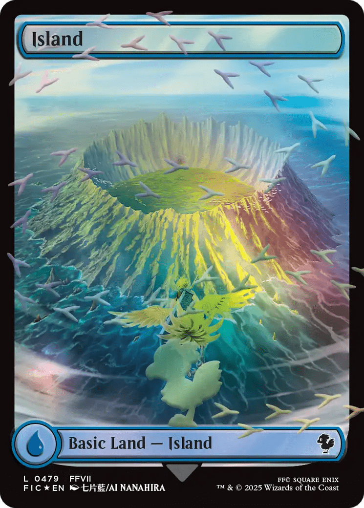 Island (Chocobo Track Foil) [FINAL FANTASY Commander] MTG Single Magic: The Gathering  | Multizone: Comics And Games