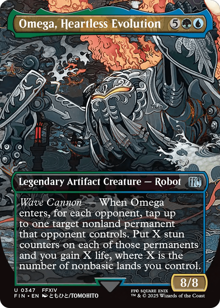 Omega, Heartless Evolution (Borderless) [FINAL FANTASY] MTG Single Magic: The Gathering  | Multizone: Comics And Games