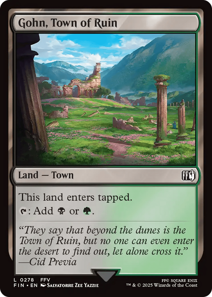 Gohn, Town of Ruin [FINAL FANTASY] MTG Single Magic: The Gathering  | Multizone: Comics And Games