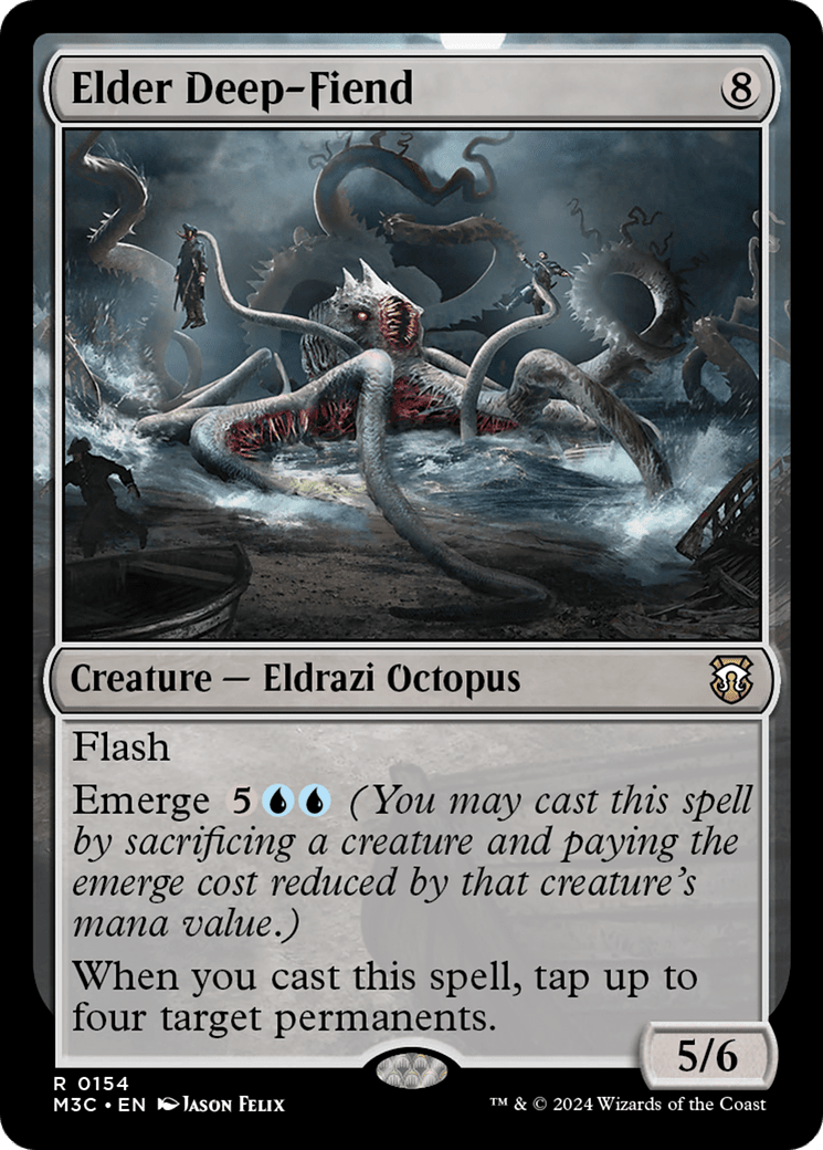 Elder Deep-Fiend (Ripple Foil) [Modern Horizons 3 Commander] MTG Single Magic: The Gathering  | Multizone: Comics And Games