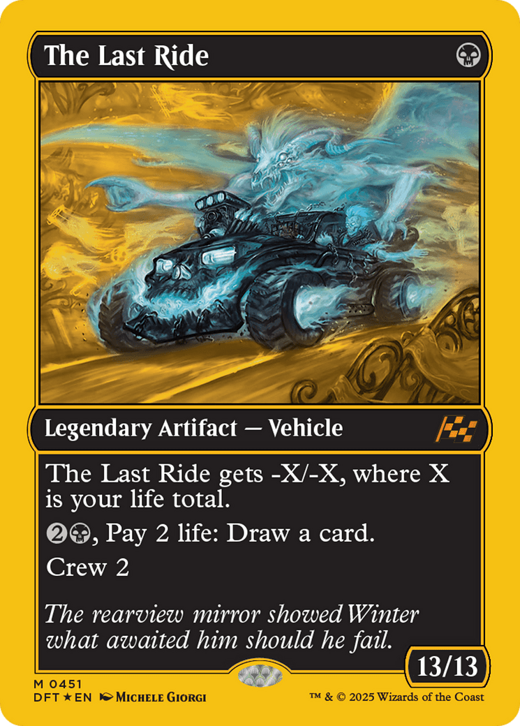 The Last Ride (First-Place Foil) [Aetherdrift] MTG Single Magic: The Gathering  | Multizone: Comics And Games