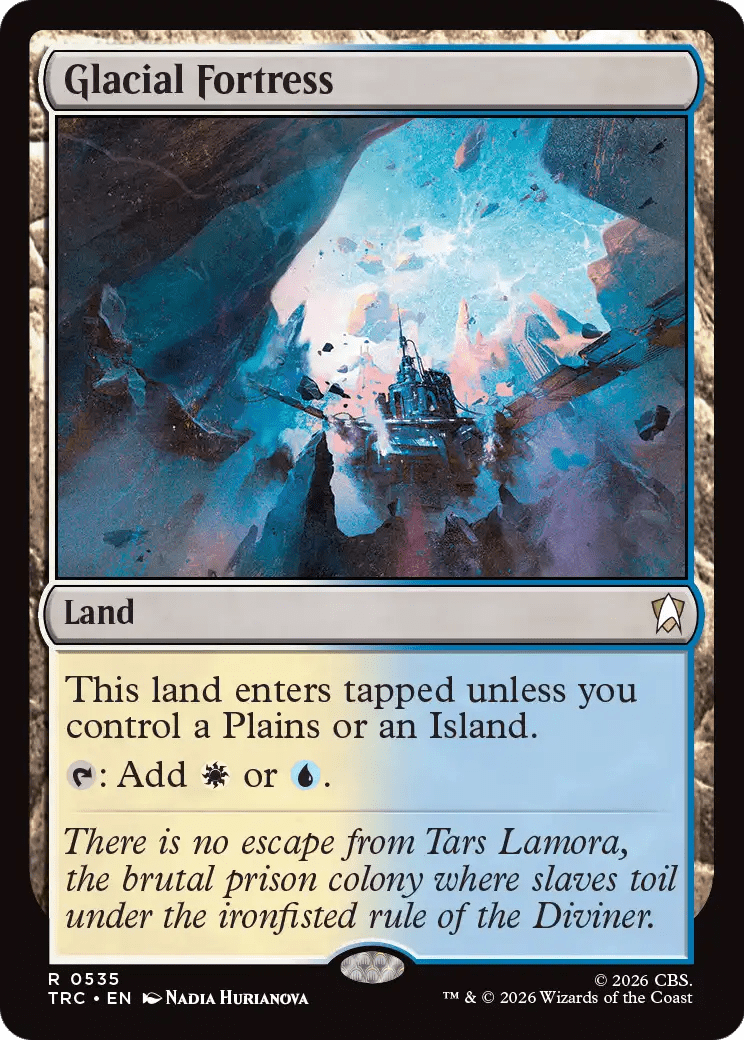 Glacial Fortress (Surge Foil) [Star Trek Commander] MTG Single Magic: The Gathering  | Multizone: Comics And Games