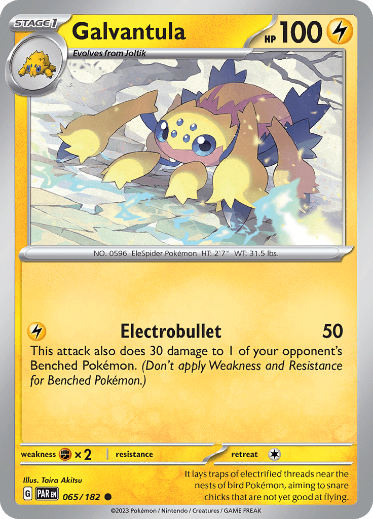 Galvantula (065/182) [Scarlet & Violet: Paradox Rift] Pokemon Single Pokémon  | Multizone: Comics And Games