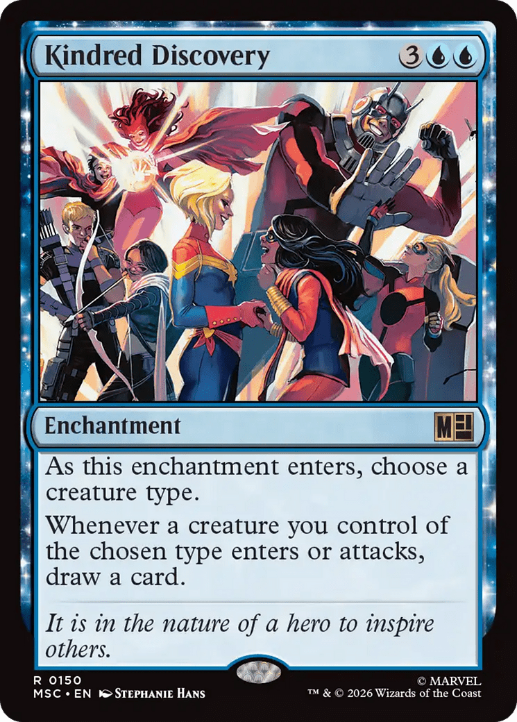 Kindred Discovery [Marvel Super Heroes Commander] MTG Single Magic: The Gathering  | Multizone: Comics And Games