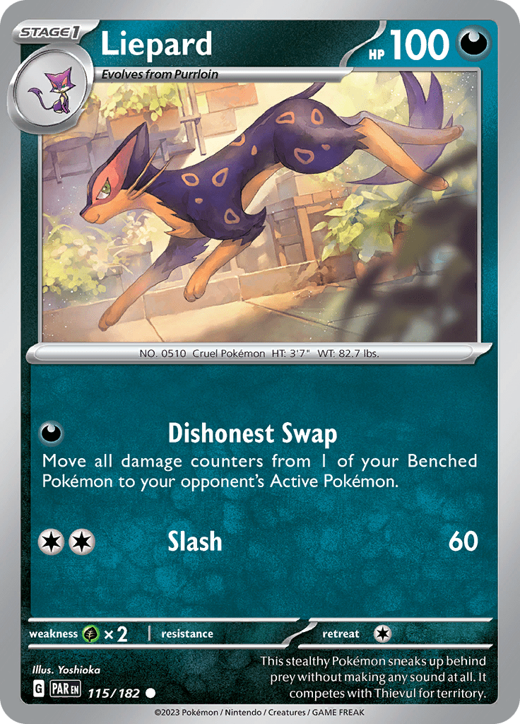 Liepard (115/182) [Scarlet & Violet: Paradox Rift] Pokemon Single Pokémon  | Multizone: Comics And Games