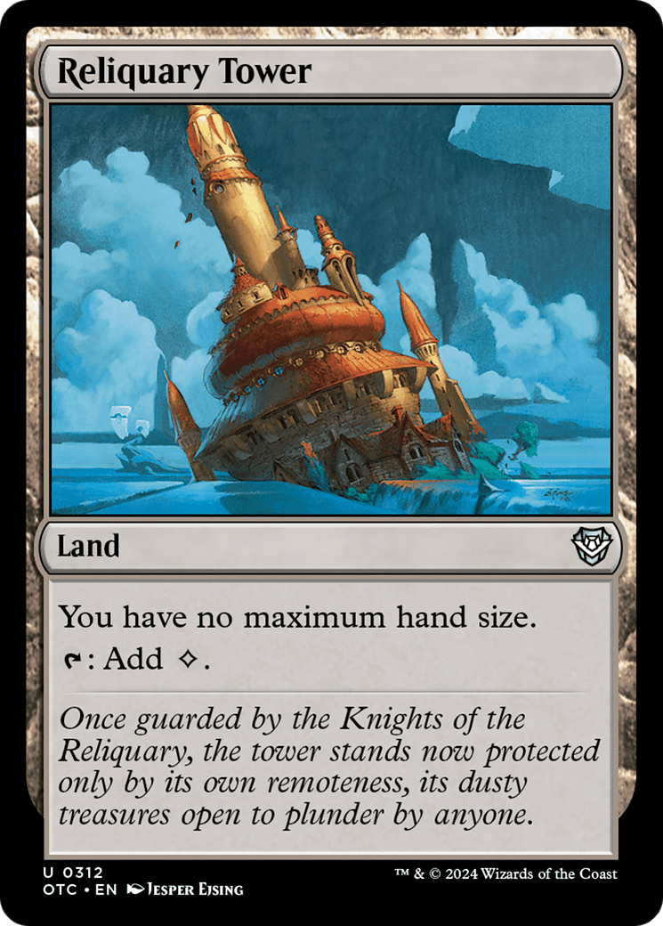 Reliquary Tower [Outlaws of Thunder Junction Commander] MTG Single Magic: The Gathering  | Multizone: Comics And Games