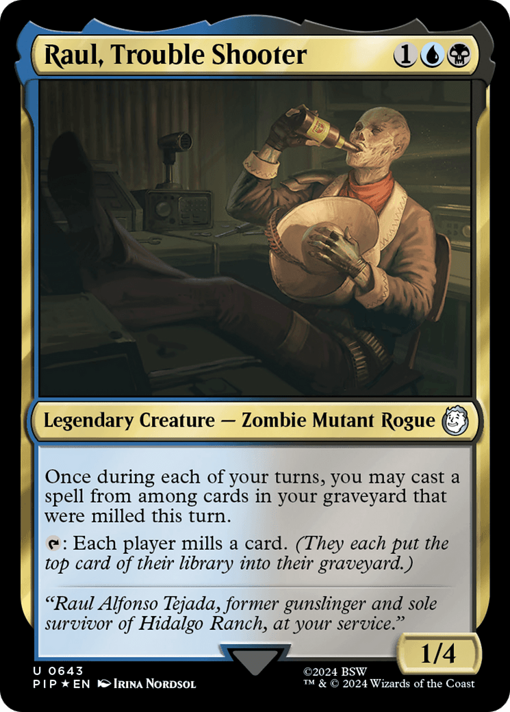 Raul, Trouble Shooter (Surge Foil) [Fallout] MTG Single Magic: The Gathering  | Multizone: Comics And Games
