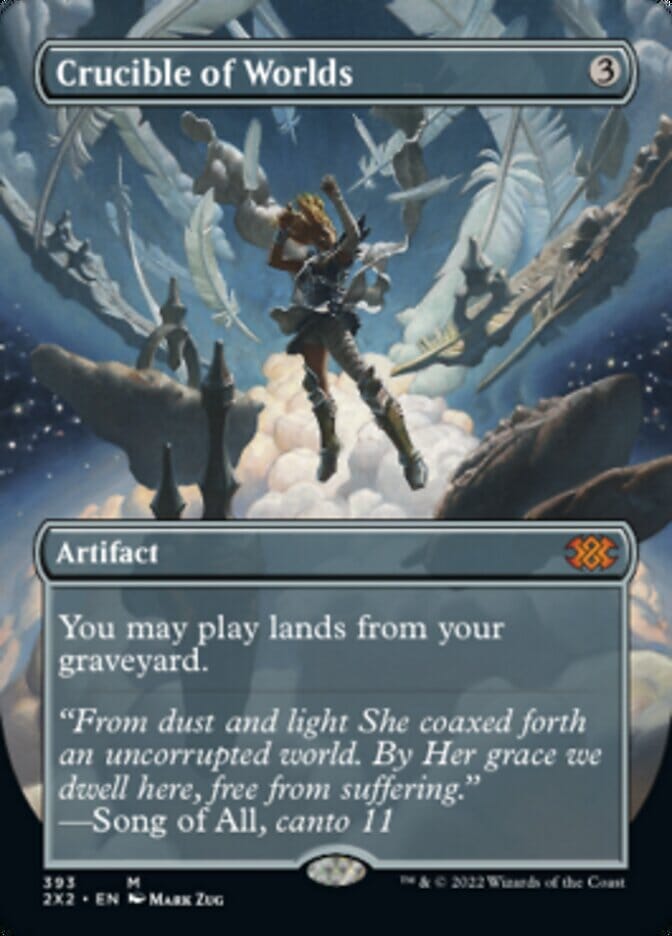 Crucible of Worlds (Borderless Alternate Art) [Double Masters 2022] MTG Single Magic: The Gathering  | Multizone: Comics And Games