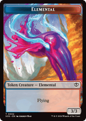 Elemental (0002) // Treasure Double-Sided Token [Secrets of Strixhaven Tokens] MTG Single Magic: The Gathering  | Multizone: Comics And Games