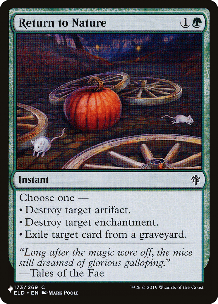 Return to Nature [The List] MTG Single Magic: The Gathering  | Multizone: Comics And Games