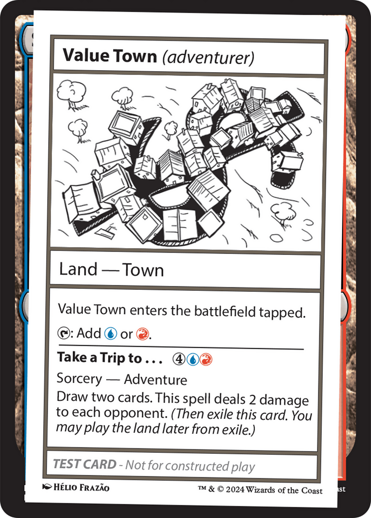 Value Town (adventurer) [Mystery Booster 2 Playtest Cards] MTG Single Magic: The Gathering  | Multizone: Comics And Games
