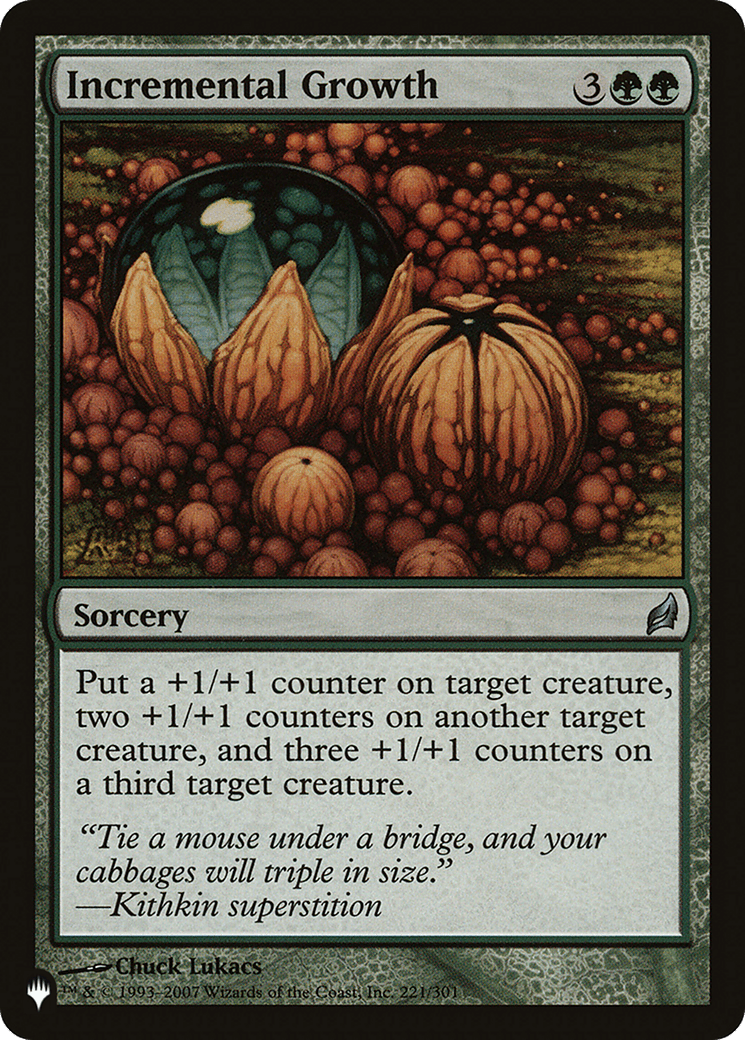 Incremental Growth [The List] MTG Single Magic: The Gathering  | Multizone: Comics And Games