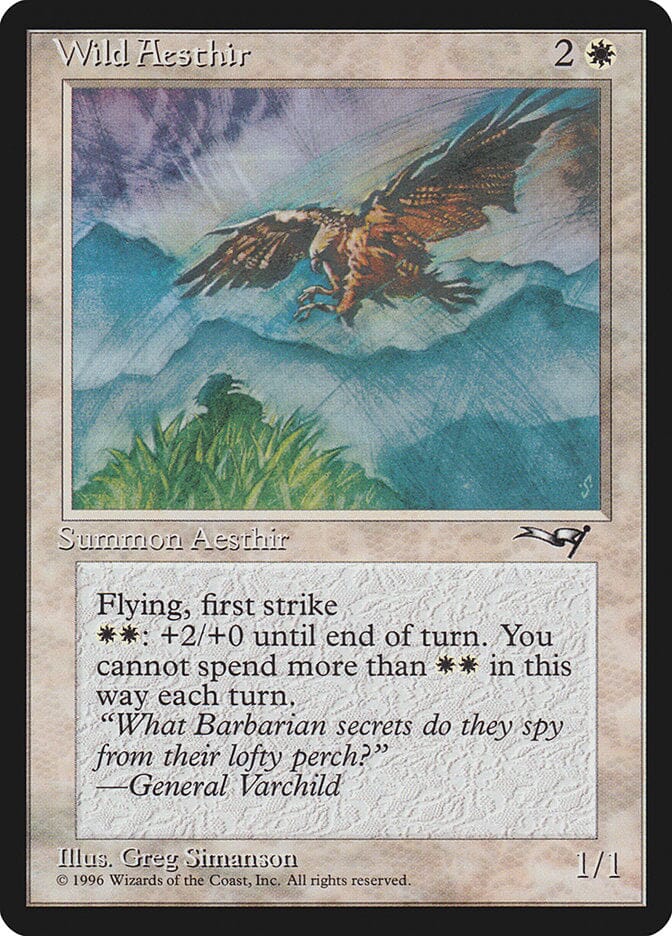 Wild Aesthir (Mountain Background) [Alliances] MTG Single Magic: The Gathering  | Multizone: Comics And Games