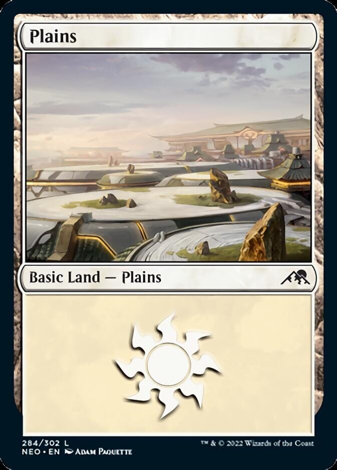 Plains (284) [Kamigawa: Neon Dynasty] MTG Single Magic: The Gathering  | Multizone: Comics And Games