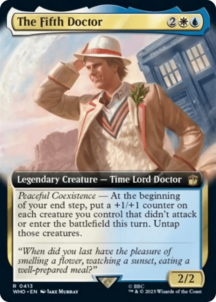 The Fifth Doctor (Extended Art) [Doctor Who] MTG Single Magic: The Gathering  | Multizone: Comics And Games