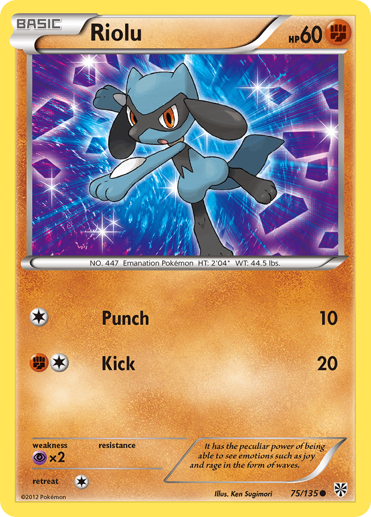 Riolu (75/135) [Black & White: Plasma Storm] Pokemon Single Pokémon  | Multizone: Comics And Games