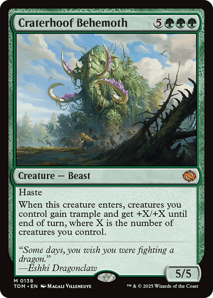 Craterhoof Behemoth [Tarkir: Dragonstorm] MTG Single Magic: The Gathering  | Multizone: Comics And Games