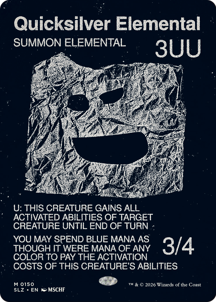 Quicksilver Elemental (0150) [Secret Lair x MSCHF: The Zeta Set] | Multizone: Comics And Games