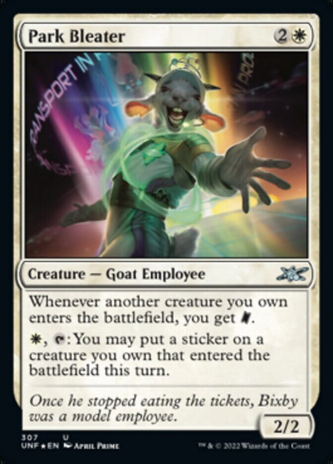 Park Bleater (Galaxy Foil) [Unfinity] MTG Single Magic: The Gathering  | Multizone: Comics And Games