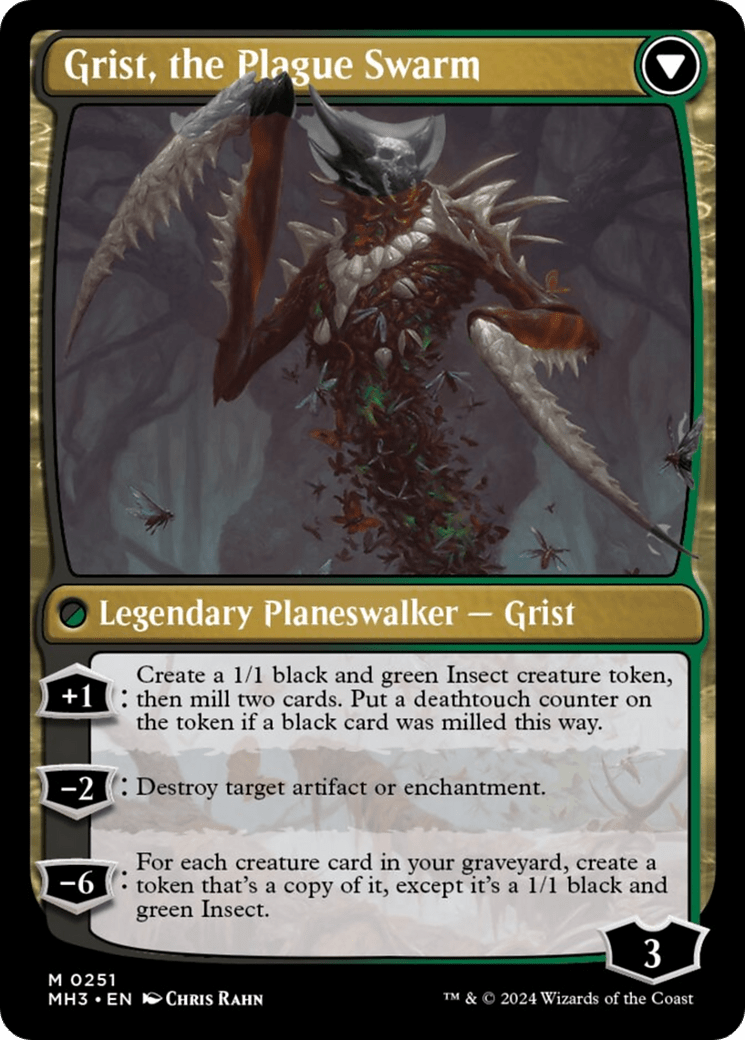 Grist, Voracious Larva // Grist, the Plague Swarm [Modern Horizons 3] MTG Single Magic: The Gathering  | Multizone: Comics And Games