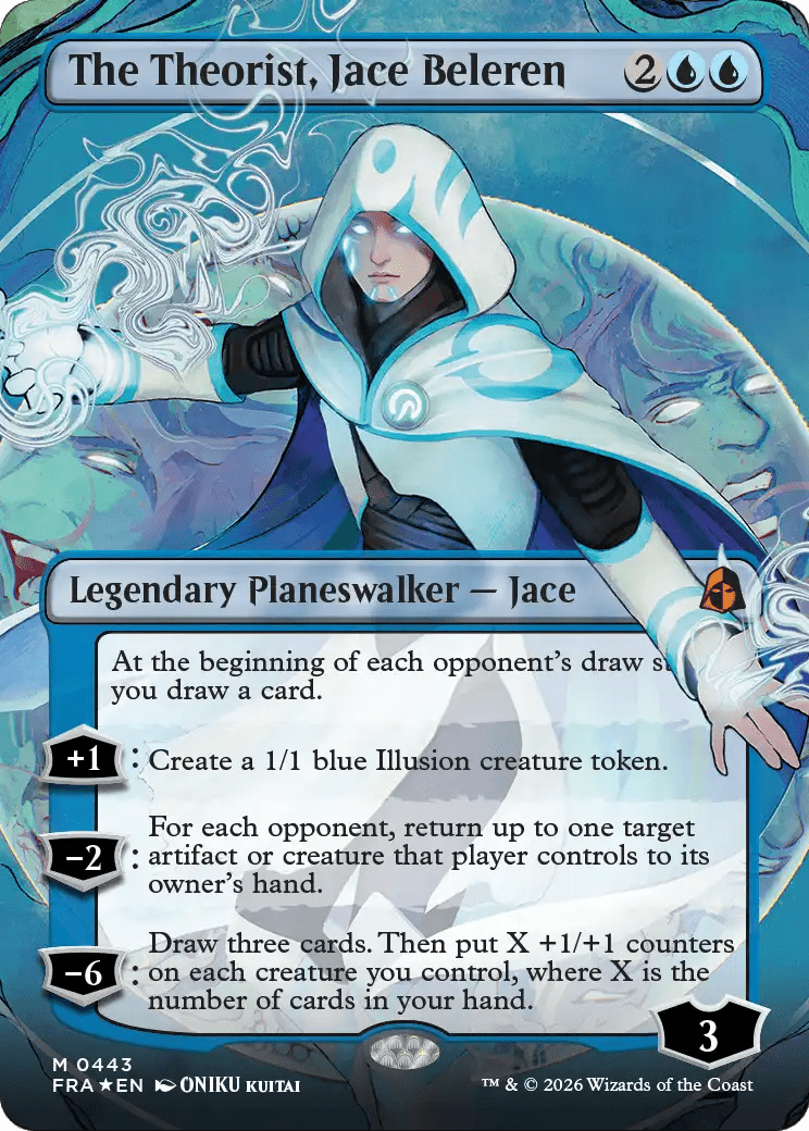 The Theorist, Jace Beleren (Borderless) (0443) [Reality Fracture] MTG Single Magic: The Gathering  | Multizone: Comics And Games