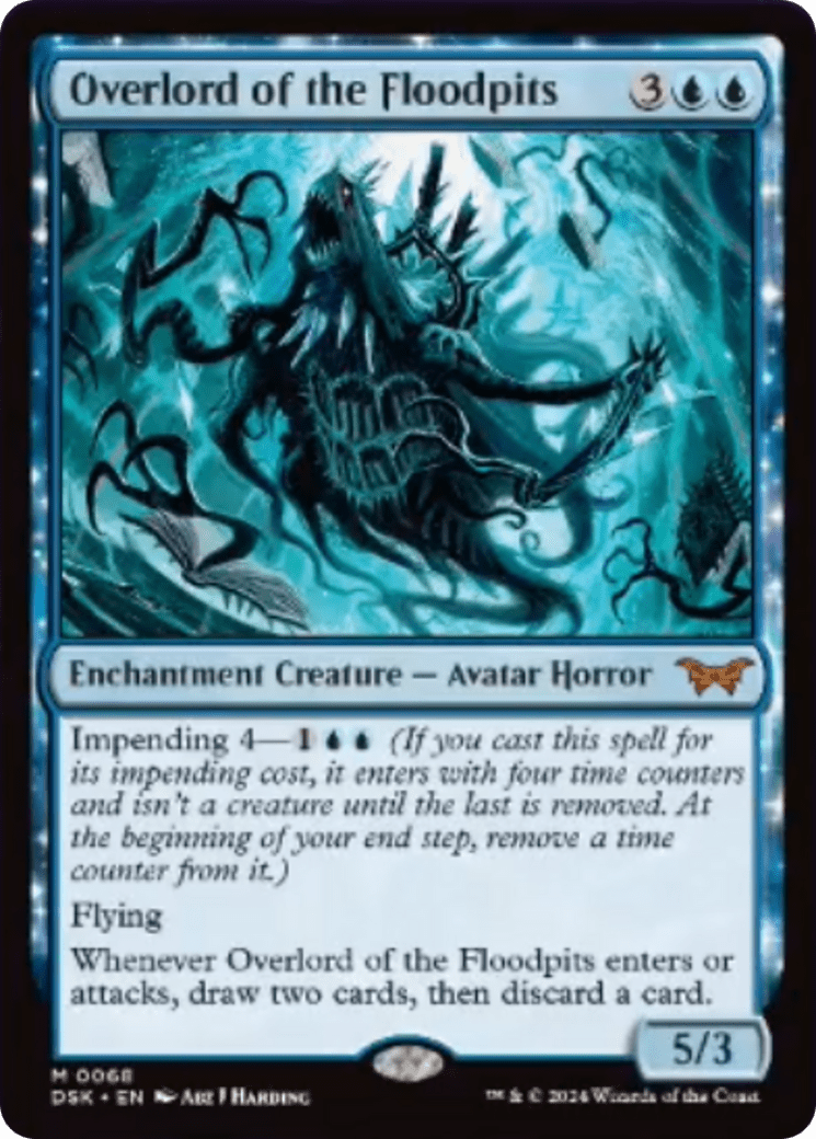 Overlord of the Floodpits [Duskmourn: House of Horror] MTG Single Magic: The Gathering  | Multizone: Comics And Games