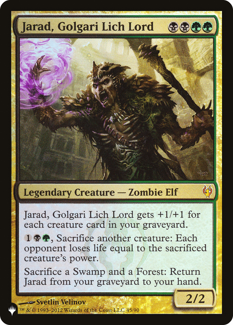 Jarad, Golgari Lich Lord [The List] MTG Single Magic: The Gathering  | Multizone: Comics And Games