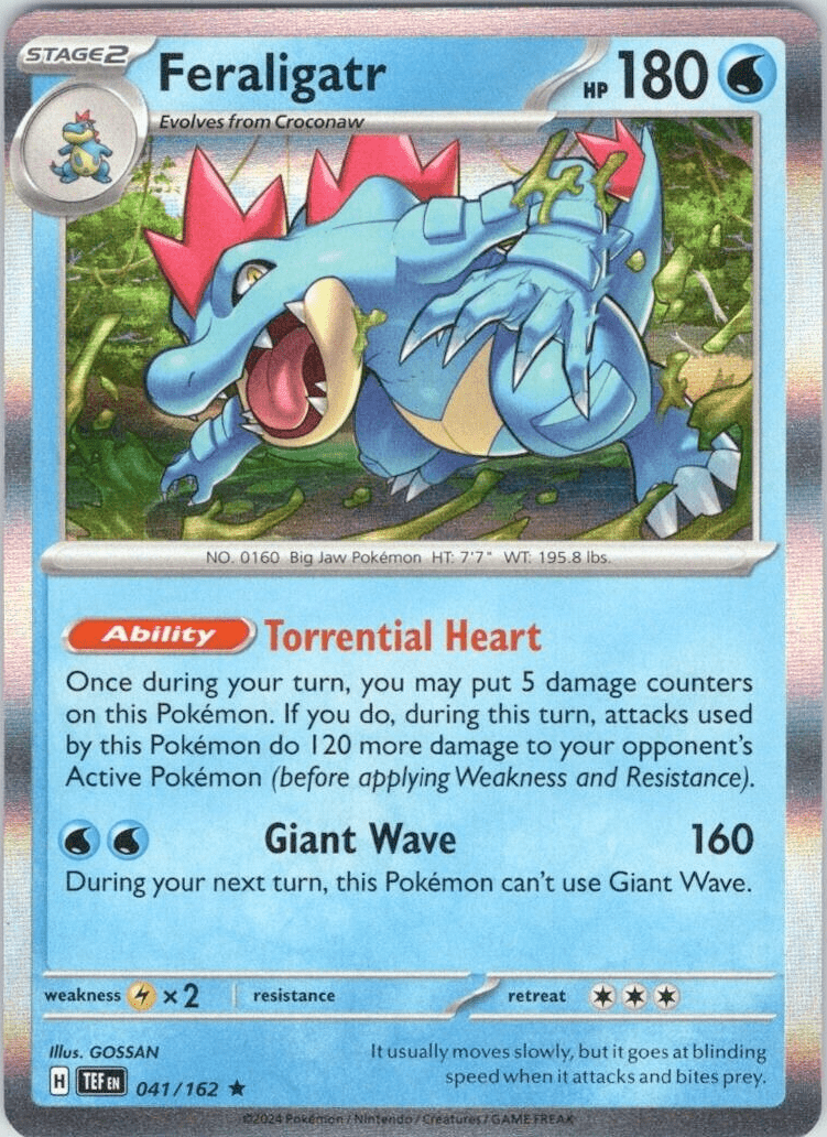 Feraligatr (041/162) [Scarlet & Violet: Temporal Forces] Pokemon Single Pokémon  | Multizone: Comics And Games