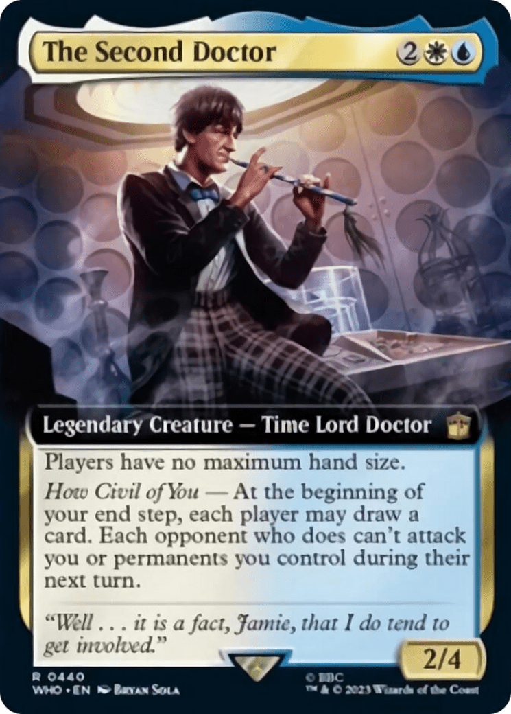The Second Doctor (Extended Art) [Doctor Who] MTG Single Magic: The Gathering  | Multizone: Comics And Games