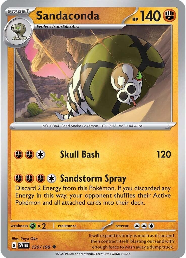 Sandaconda (120/198) [Scarlet & Violet: Base Set] Pokemon Single Pokémon  | Multizone: Comics And Games
