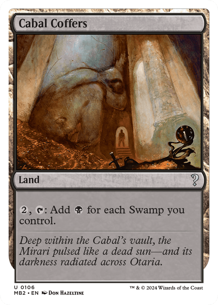 Cabal Coffers (White Border) [Mystery Booster 2] MTG Single Magic: The Gathering  | Multizone: Comics And Games