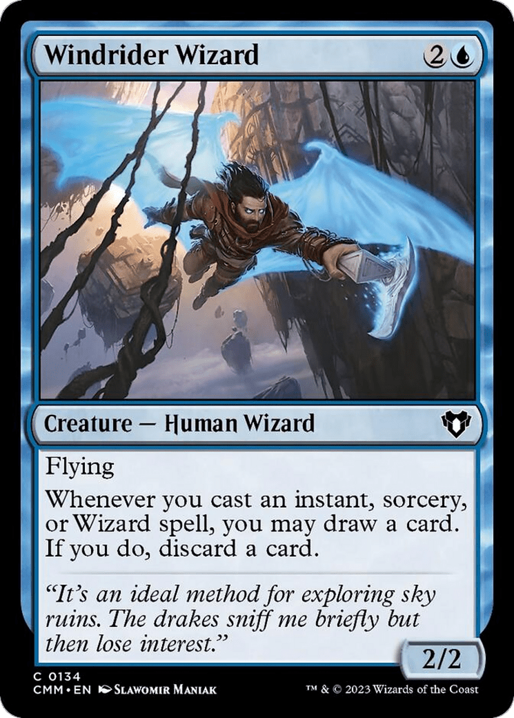 Windrider Wizard [Commander Masters] MTG Single Magic: The Gathering  | Multizone: Comics And Games