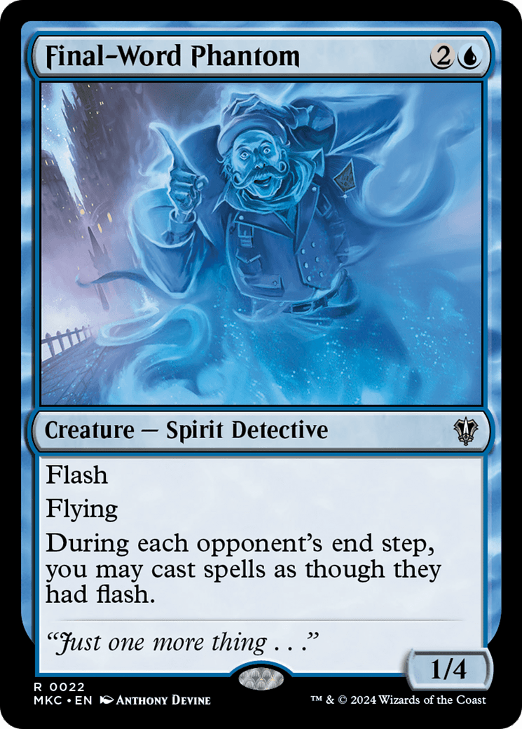 Final-Word Phantom [Murders at Karlov Manor Commander] MTG Single Magic: The Gathering  | Multizone: Comics And Games