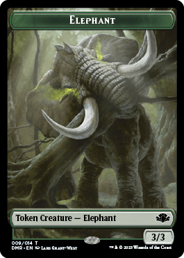 Elephant // Bird Double-Sided Token [Dominaria Remastered Tokens] MTG Single Magic: The Gathering  | Multizone: Comics And Games