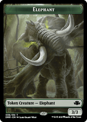 Elephant // Bird Double-Sided Token [Dominaria Remastered Tokens] MTG Single Magic: The Gathering  | Multizone: Comics And Games