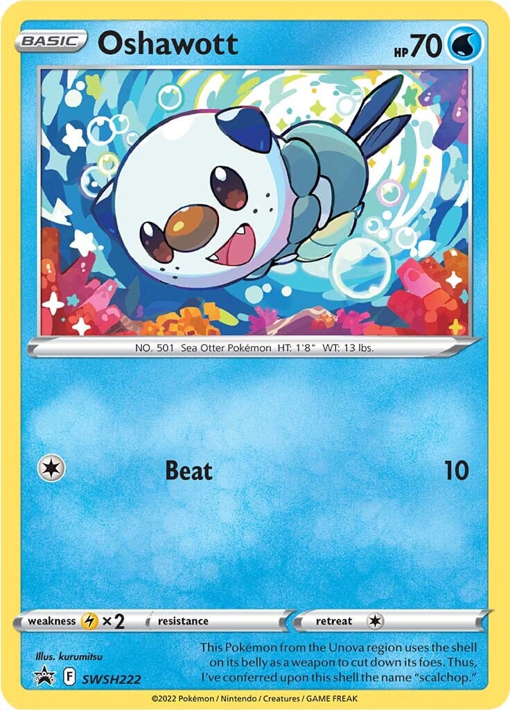 Oshawott (SWSH222) [Sword & Shield: Black Star Promos] Pokemon Single Pokémon  | Multizone: Comics And Games