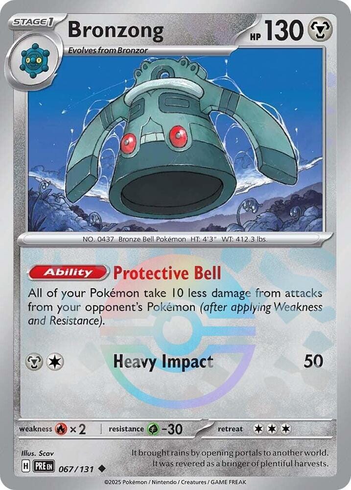 Bronzong (067/131) (Poke Ball Pattern) [Scarlet & Violet: Prismatic Evolutions] Pokemon Single Pokémon  | Multizone: Comics And Games