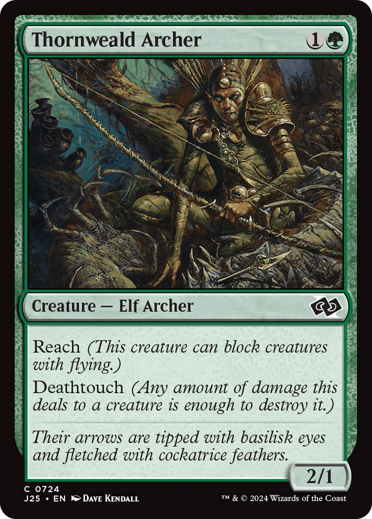 Thornweald Archer [Foundations Jumpstart] MTG Single Magic: The Gathering  | Multizone: Comics And Games