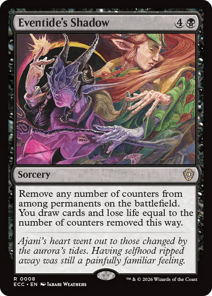 Eventide's Shadow [Lorwyn Eclipsed Commander] MTG Single Magic: The Gathering  | Multizone: Comics And Games