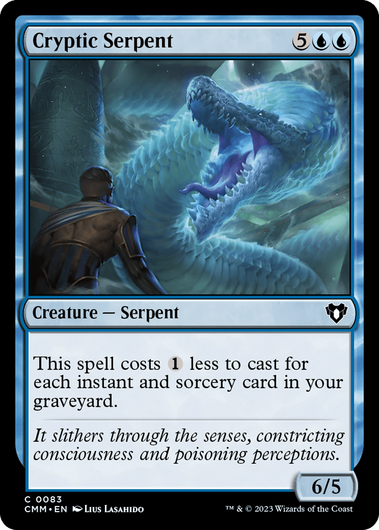 Cryptic Serpent [Commander Masters] MTG Single Magic: The Gathering  | Multizone: Comics And Games