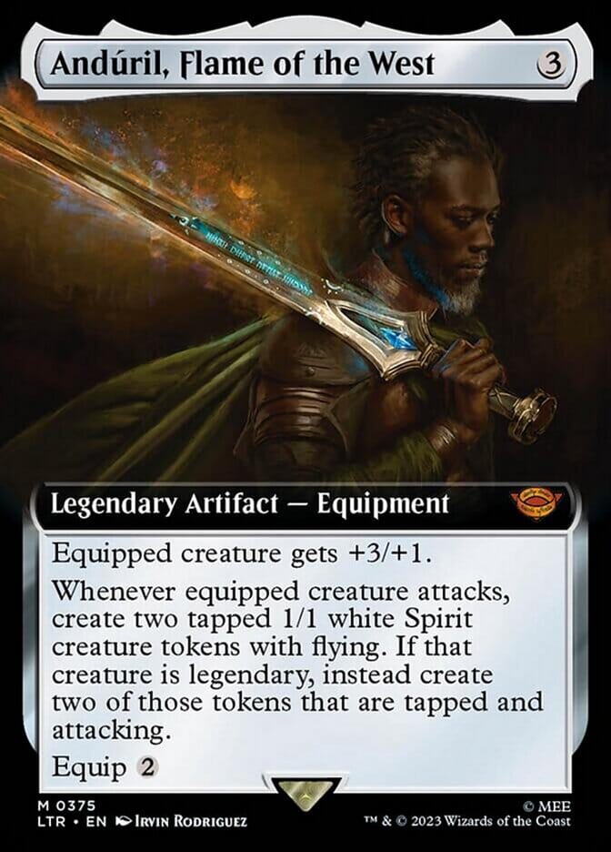Anduril, Flame of the West (Extended Art) [The Lord of the Rings: Tales of Middle-Earth] MTG Single Magic: The Gathering  | Multizone: Comics And Games