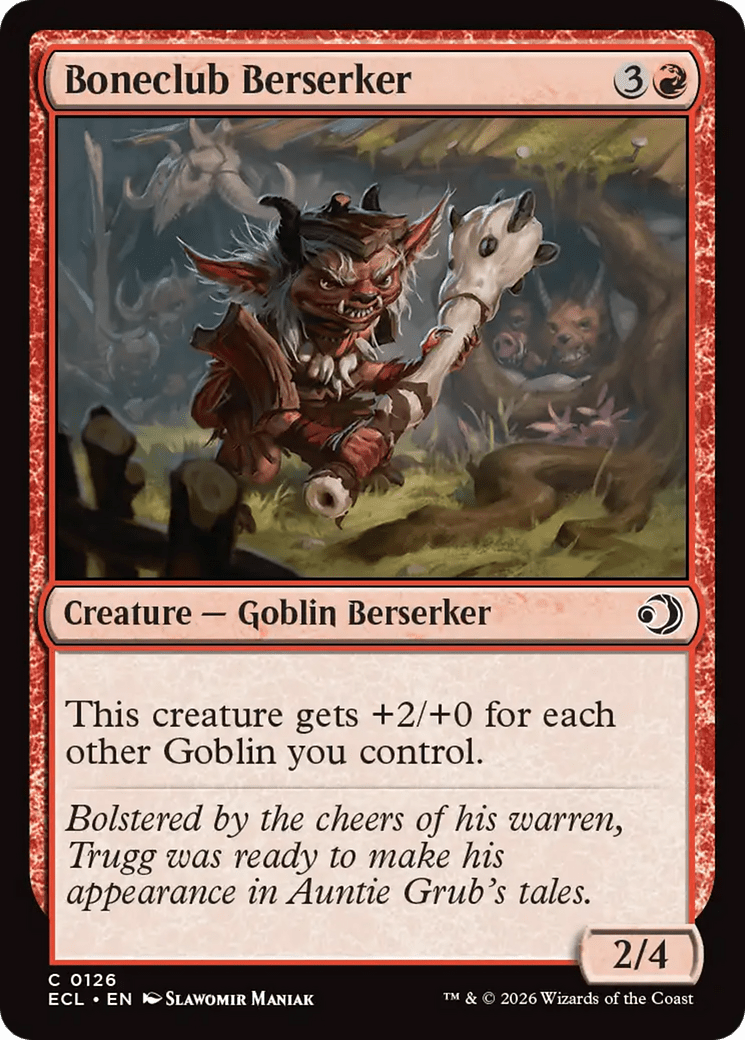 Boneclub Berserker [Lorwyn Eclipsed] MTG Single Magic: The Gathering  | Multizone: Comics And Games