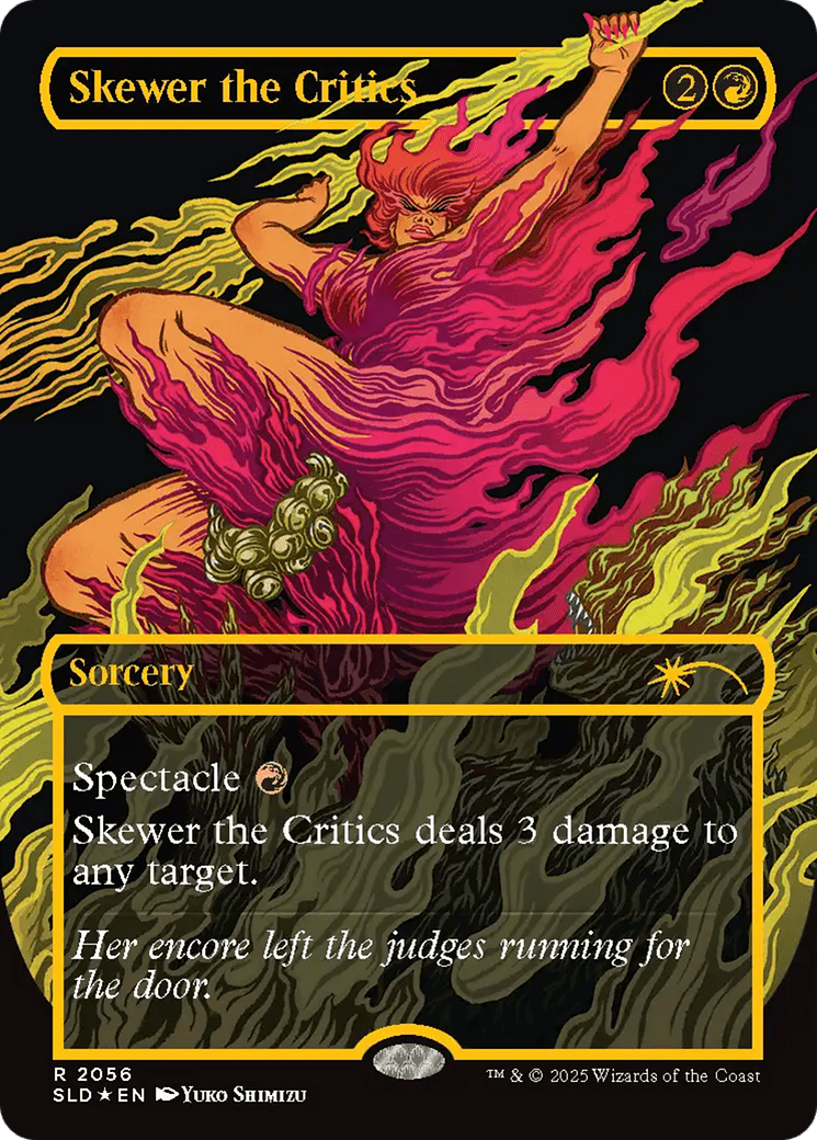Skewer the Critics (2056) (Raised Foil) [Secret Lair Drop Series] MTG Single Magic: The Gathering  | Multizone: Comics And Games