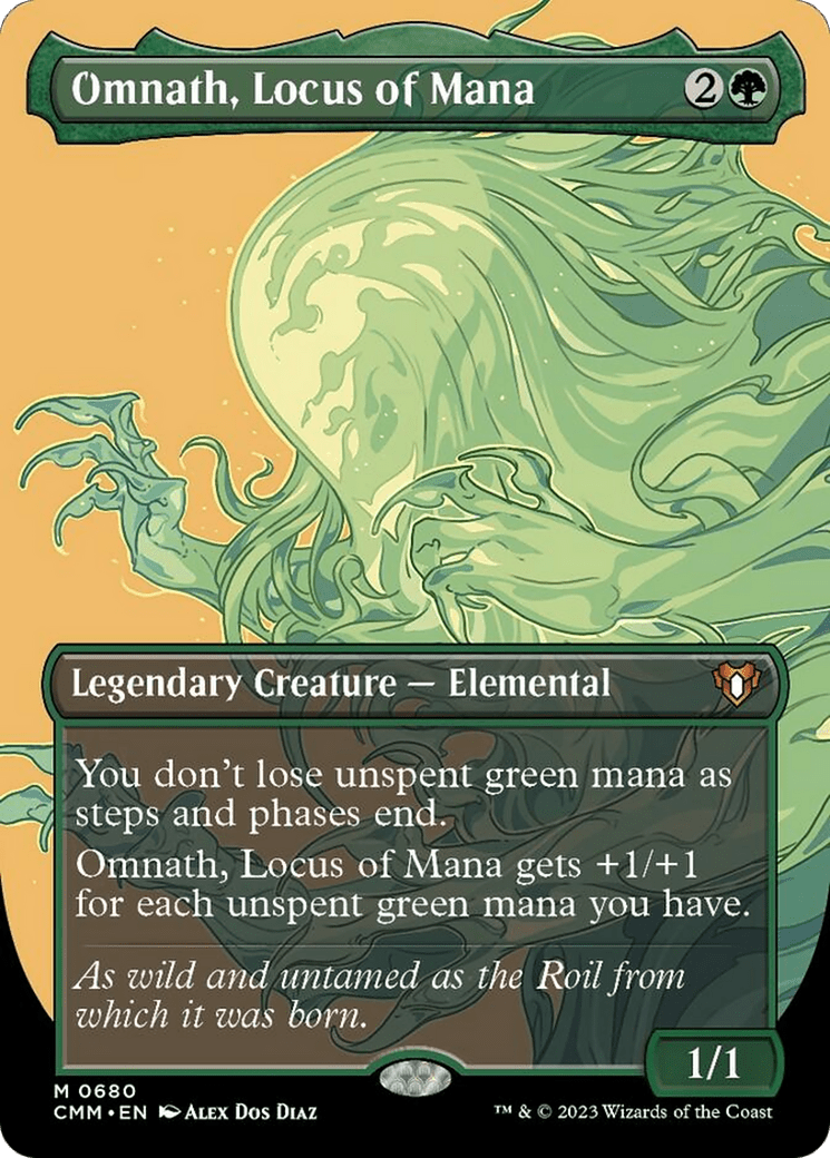 Omnath, Locus of Mana (Borderless Profile) [Commander Masters] MTG Single Magic: The Gathering  | Multizone: Comics And Games