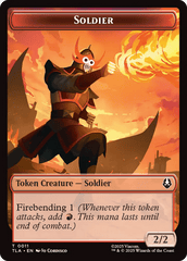 Ally (0004) // Soldier (0011) Double-Sided Token [Avatar: The Last Airbender Tokens] MTG Single Magic: The Gathering  | Multizone: Comics And Games